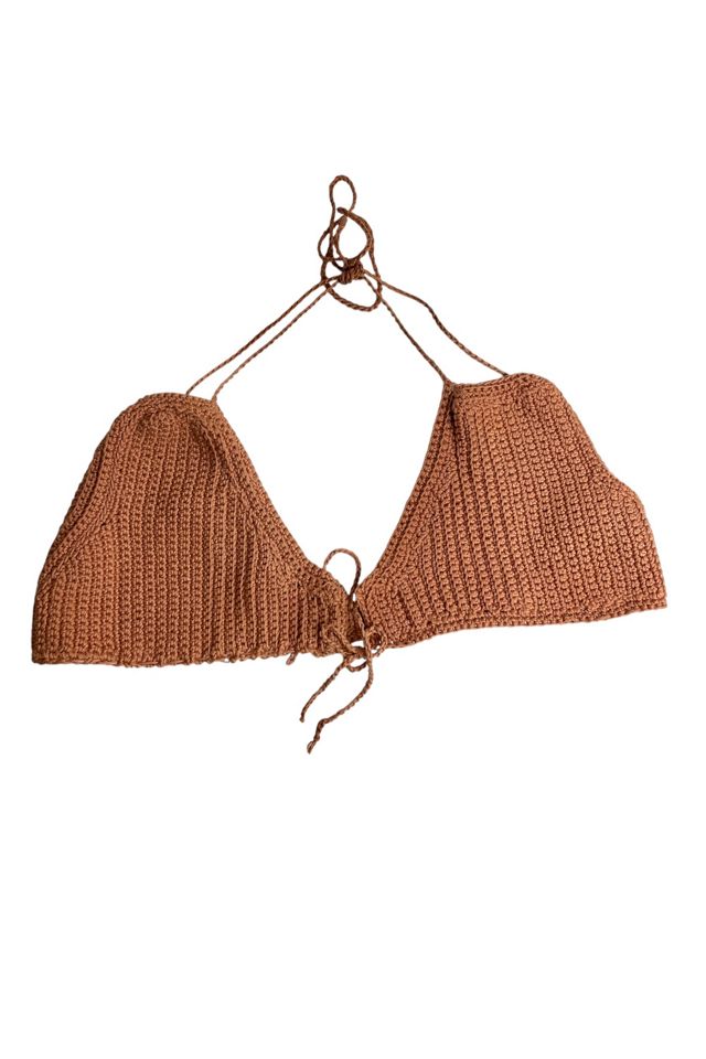 Vintage Taupe Crochet Bikini Set Selected By Ankh By Racquel #2