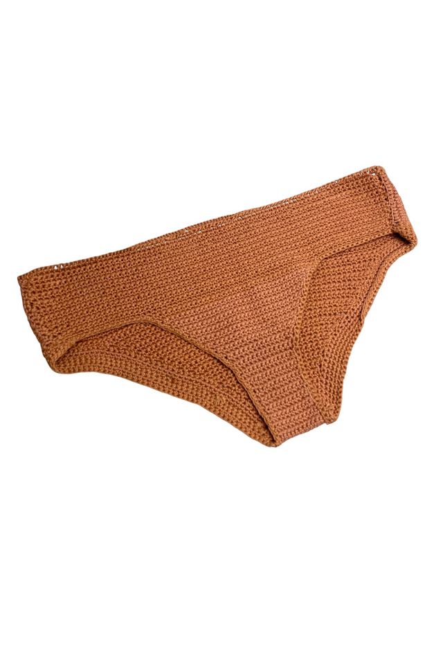 Vintage Taupe Crochet Bikini Set Selected By Ankh By Racquel #3
