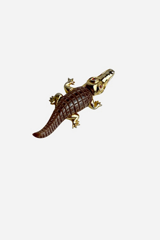 Vintage Small Alligator Pin Selected By Ankh By Racquel