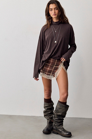Avani Postage Mixed Mini Skirt by Free People