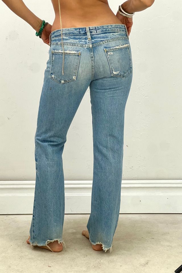 Anna Corinna Reworked Vintage Patched Lo Rise Flares Denim #1