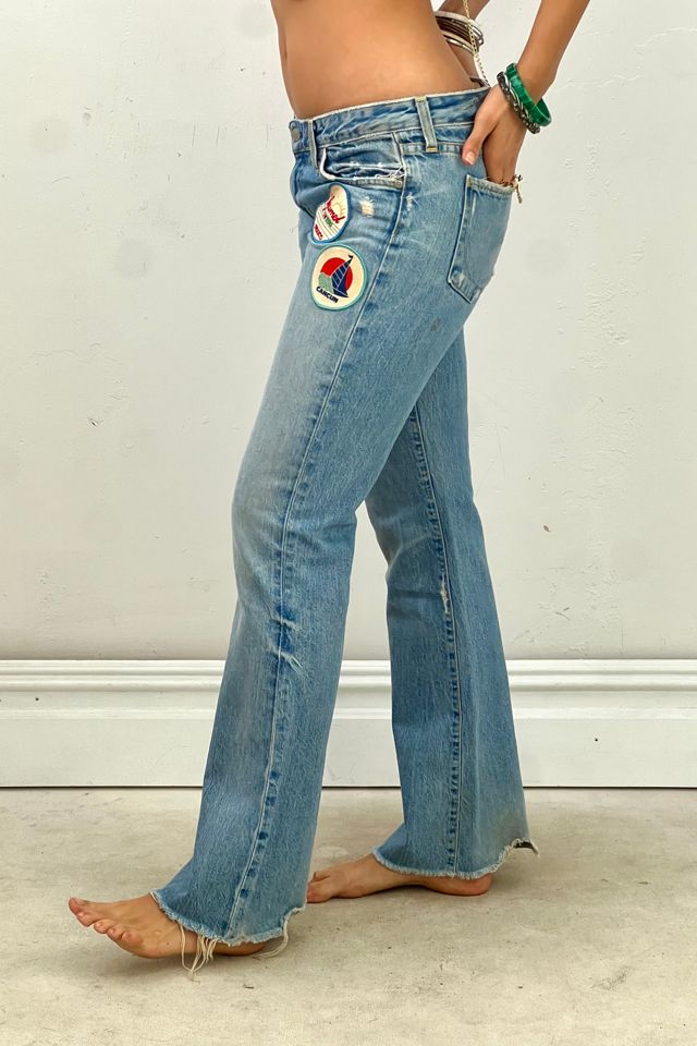Anna Corinna Reworked Vintage Patched Lo Rise Flares Denim #2