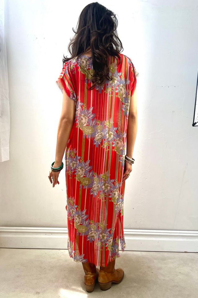Anna Corinna Reworked Vintage Sheer Flowers Smock Dress #2
