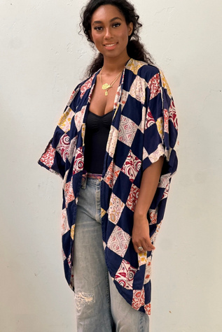 Anna Corinna Reworked Vintage Blockprint Patchwork Jacket