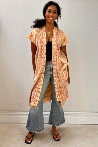 Anna Corinna Reworked Vintage Blockprint  Jacket