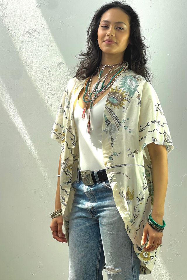 Anna Corinna Reworked Vintage Batiq Print Jacket #1