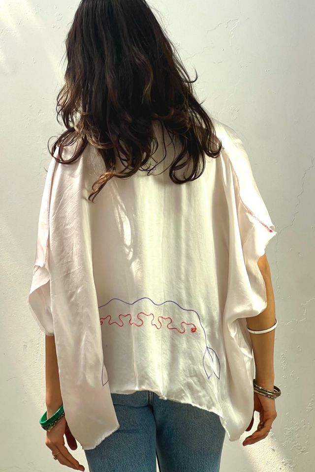 Anna Corinna Reworked Vintage Silky Blanco Jacket #1
