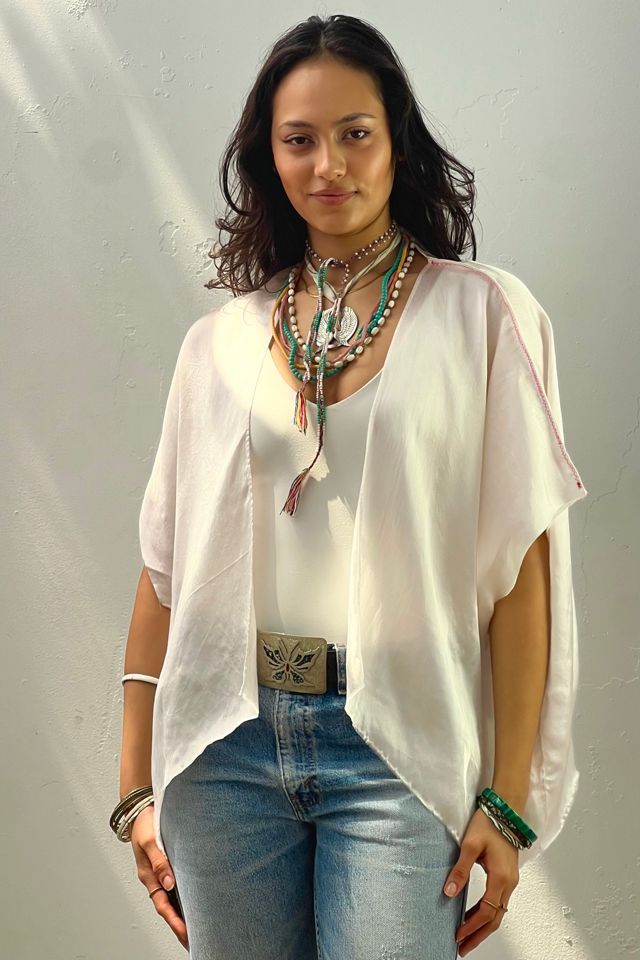Anna Corinna Reworked Vintage Silky Blanco Jacket #2