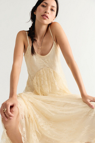 Nigel Preston Floating Angels Lace Maxi Dress