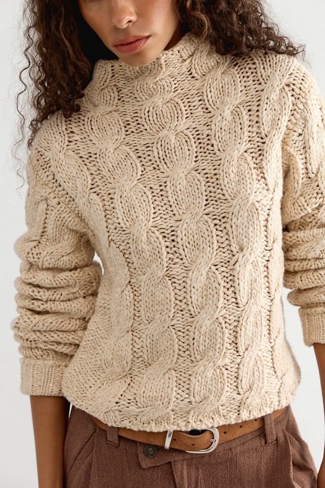Simone Cable Knit Pullover #3