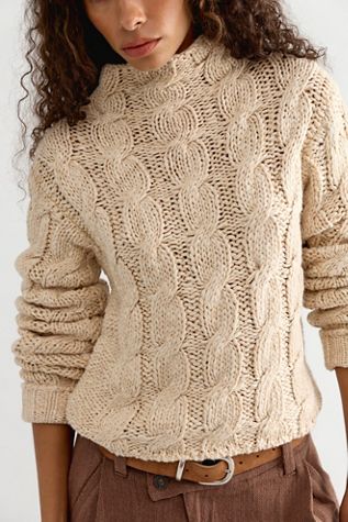 Simone Cable Knit Pullover