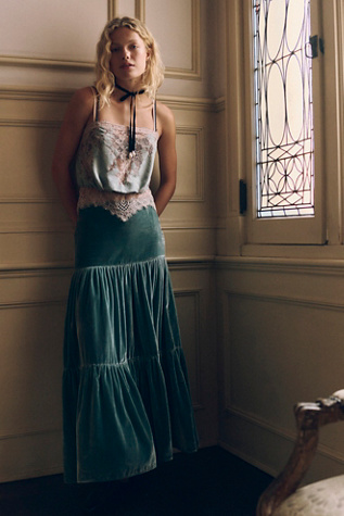 Juliette Velvet Maxi Skirt
