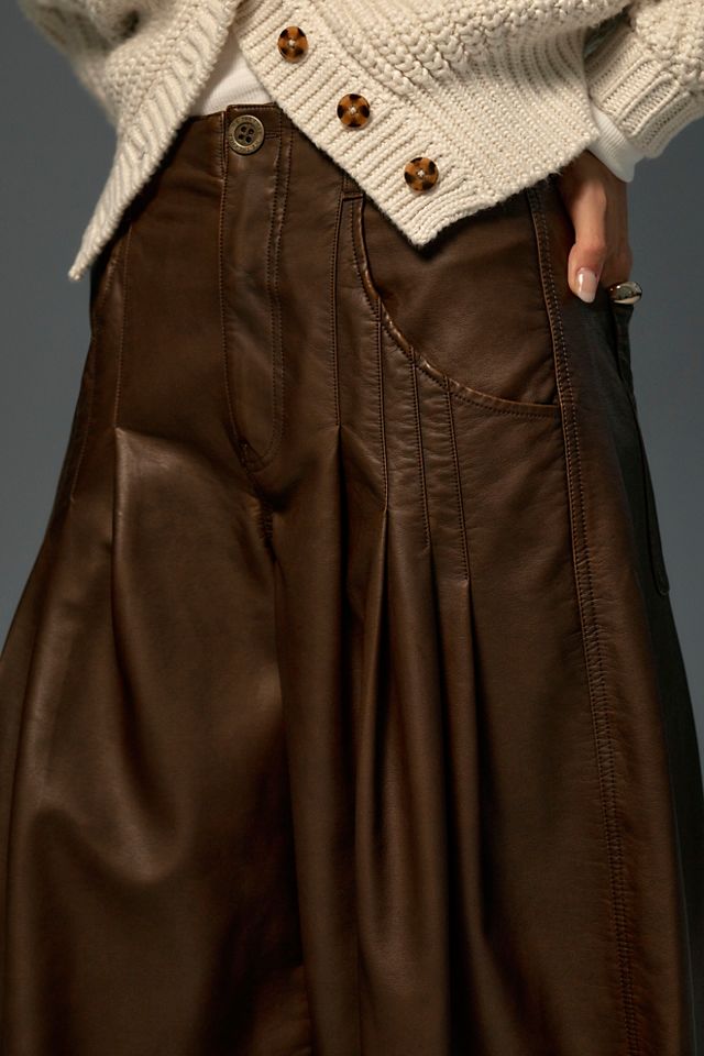 Right Turn Vegan Leather Trousers #3