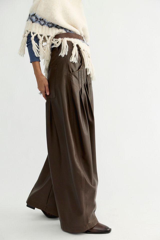 Right Turn Vegan Leather Trousers #2