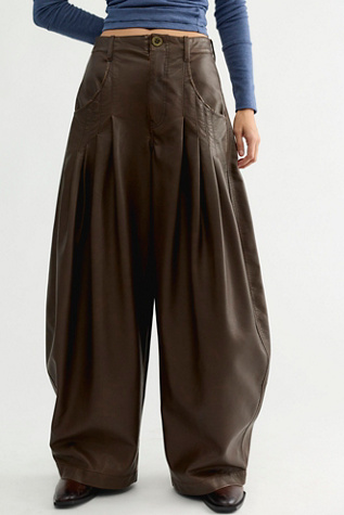 Pantalon en cuir végétalien Right Turn