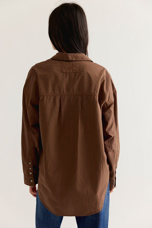 We The Free Lexi Striped Button Down Shirt #4