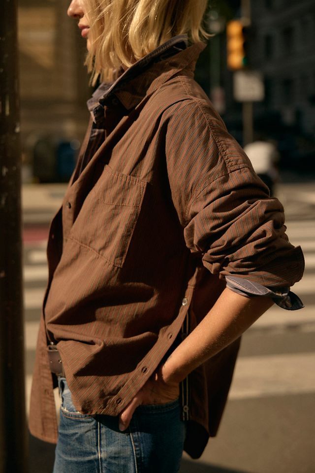 We The Free Lexi Striped Button Down Shirt #2