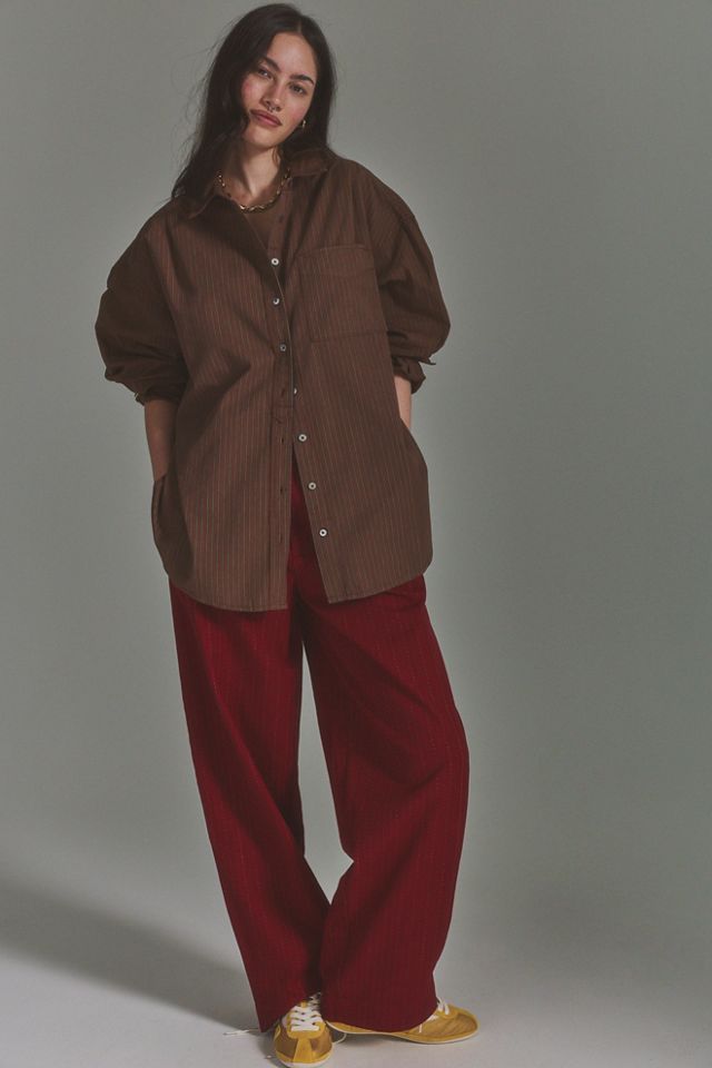 We The Free Lexi Striped Button Down Shirt #3