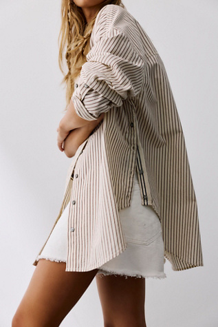 We The Free Lexi Striped Button Down Shirt