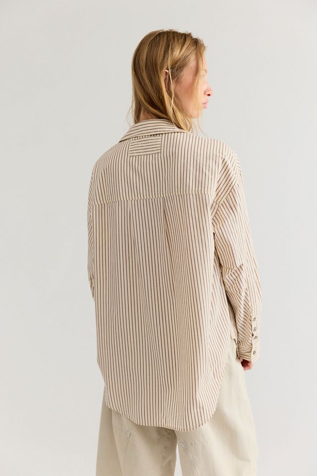 We The Free Lexi Striped Button Down Shirt #3