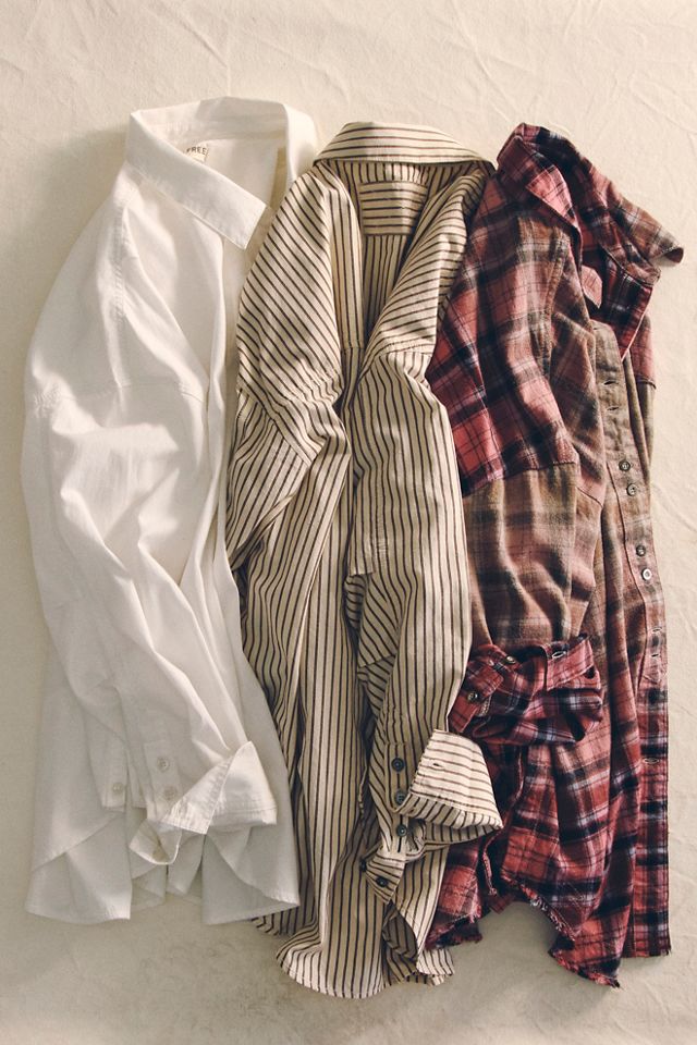 We The Free Lexi Striped Button Down Shirt #5