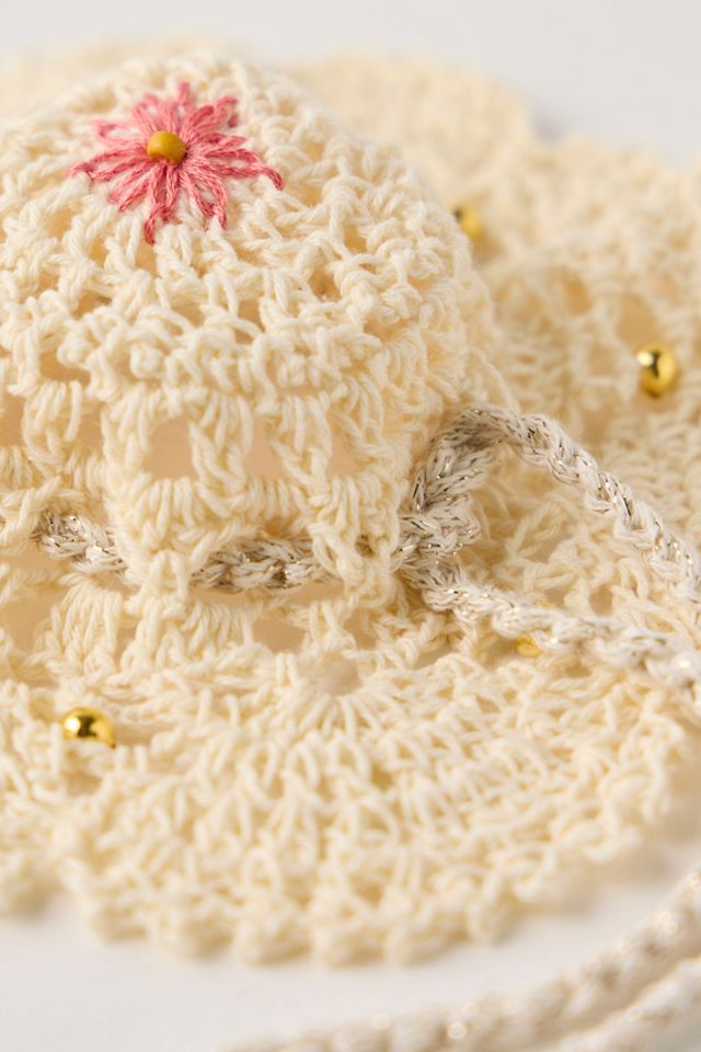 Hazel Crochet Drawstring Bun Cover #1