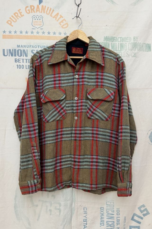 GOOD DAYS 1970s Sears Plaid Shirt #1