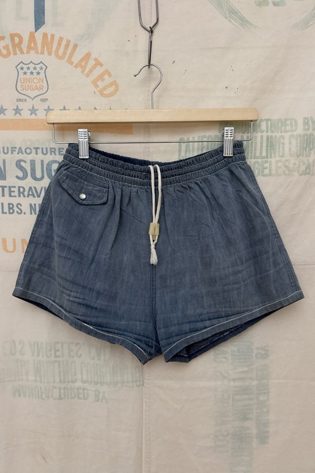 GOOD DAYS 1960s Denim Swim Trunk Short #1