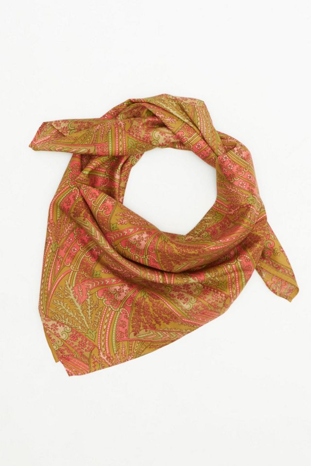 Anchal Vintage Silk Square Scarf - No. 260210 #1