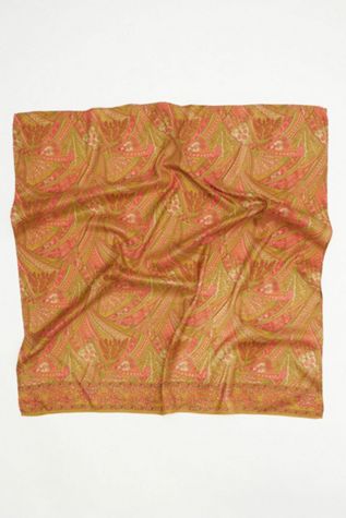Anchal Vintage Silk Square Scarf - No. 260210