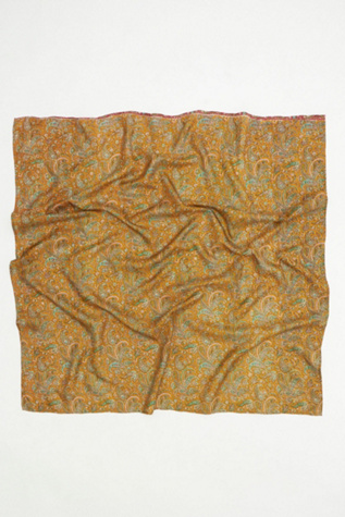 Anchal Vintage Silk Square Scarf - No. 260214 | Free People