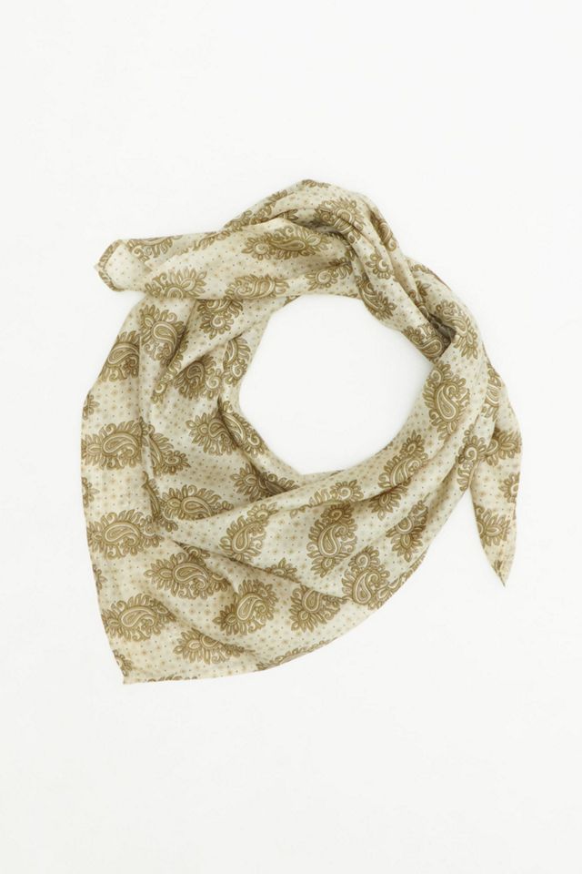 Anchal Vintage Silk Square Scarf - No. 260219 #1