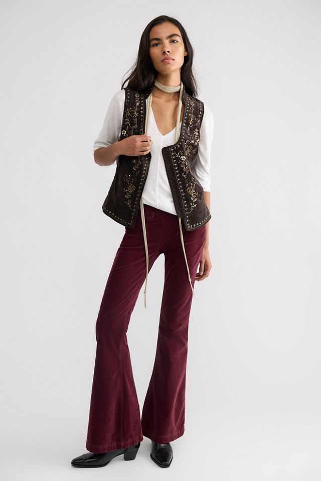Veritas Embellished Velvet Vest #2