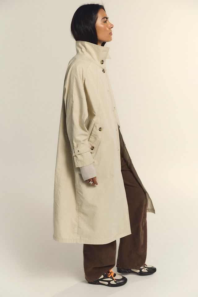 We The Free Drop Down Washed Funnel-Neck Trench #3
