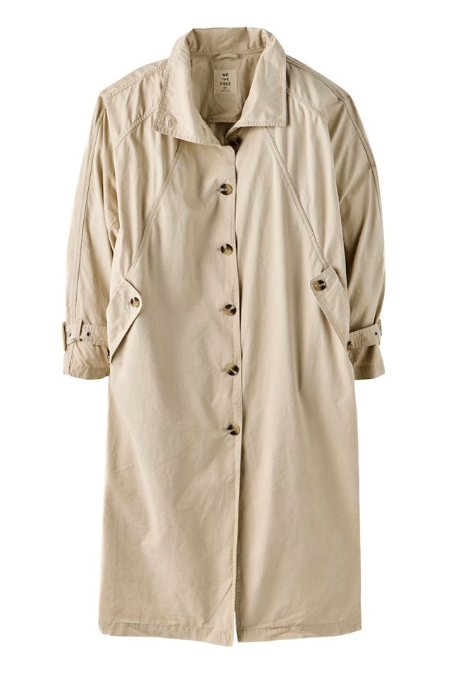 We The Free Drop Down Washed Funnel-Neck Trench #6