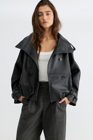 We The Free Stratus Vegan Leather Funnel-Neck Jacket