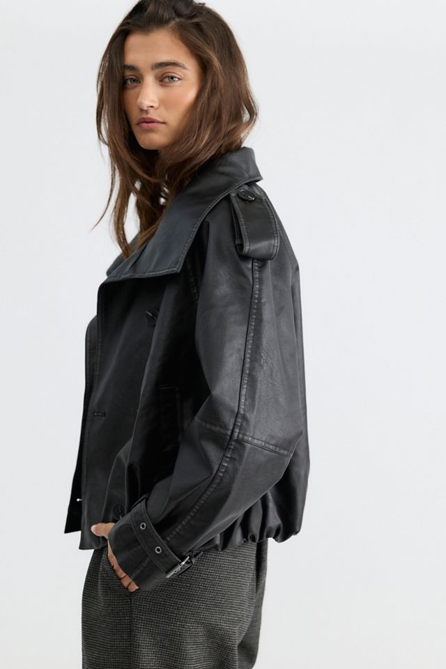 We The Free Stratus Vegan Leather Funnel-Neck Jacket #2