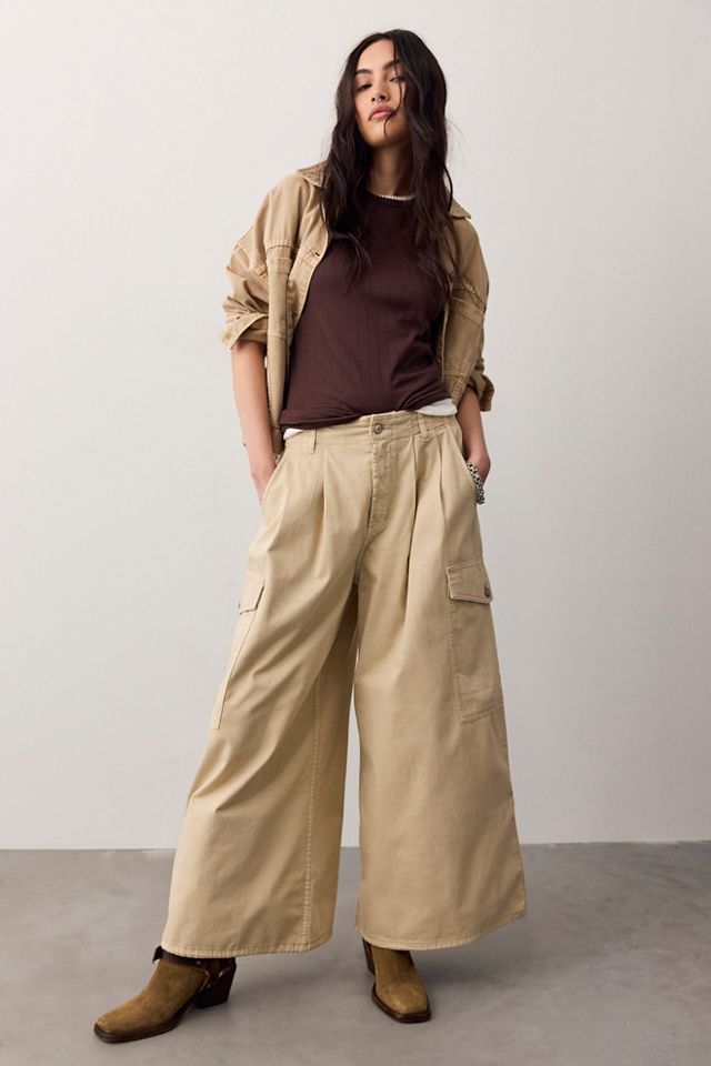 We The Free Wild Winds Cinched Wide-Leg Jeans #1