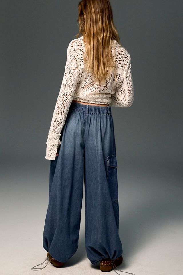 We The Free Wild Winds Cinched Wide-Leg Jeans #1