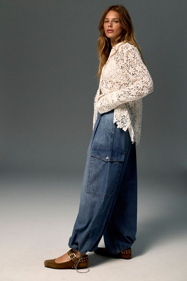 We The Free Wild Winds Cinched Wide-Leg Jeans #2