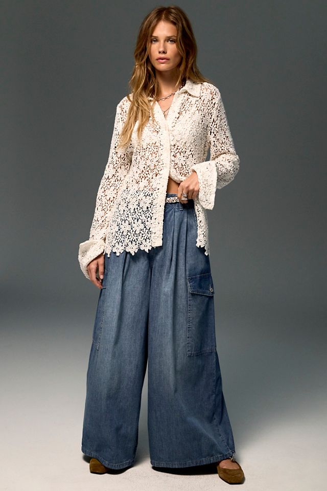 We The Free Wild Winds Cinched Wide-Leg Jeans #3