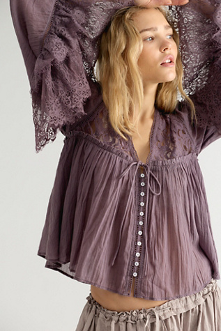 Женская блузка Free People Ava Blouse, цвет: Sparrow — фото 1