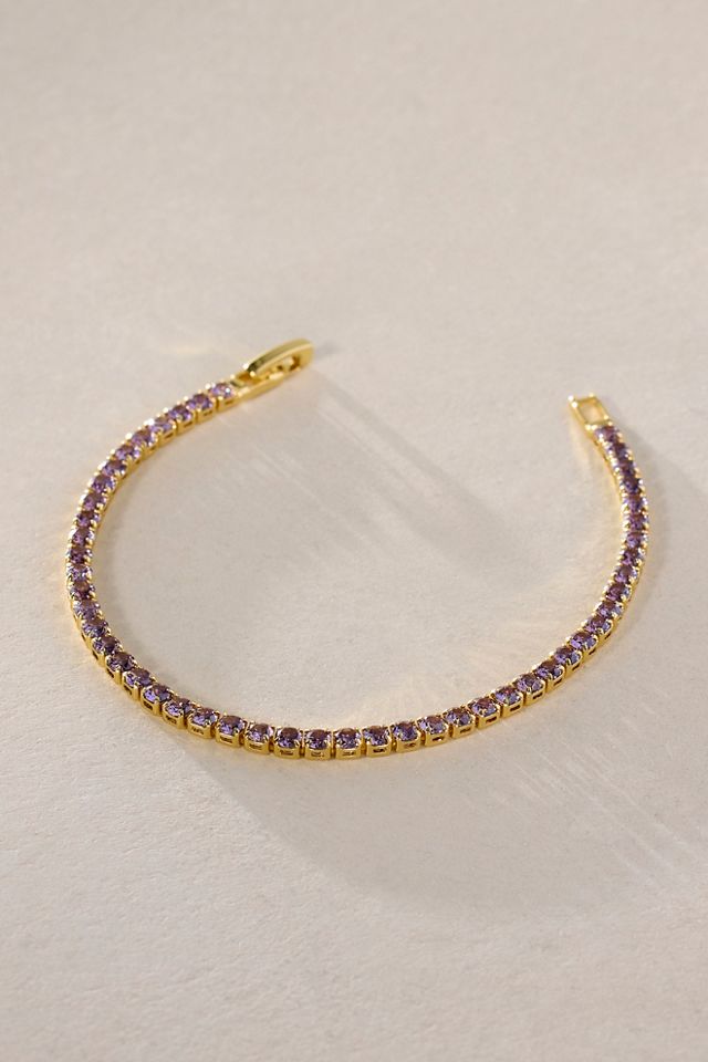 Fallon Gold Plated Tennis Bracelet #1