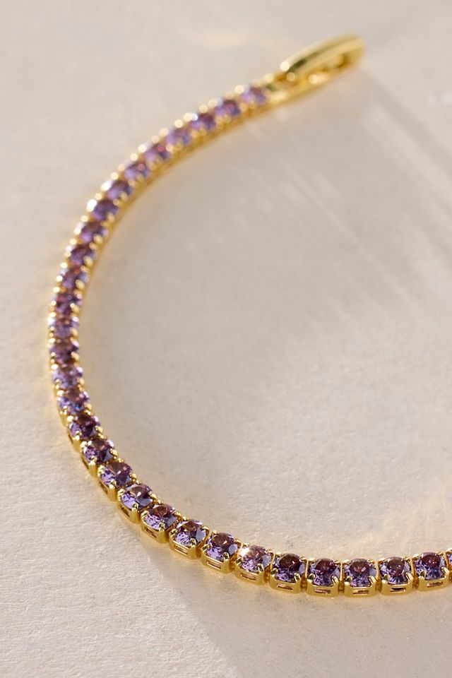 Fallon Gold Plated Tennis Bracelet #2