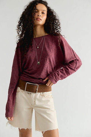 We The Free Europa Off-The-Shoulder Long Sleeve Top