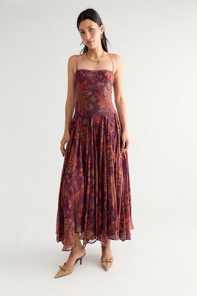 Lane Paisley Slip Maxi Dress #3