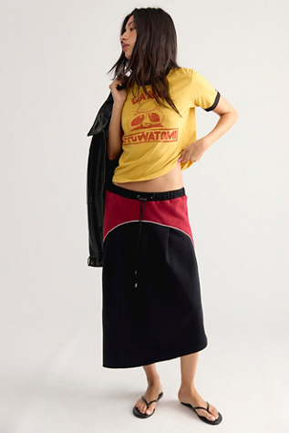 Kkco Organic Pleat Midi Skirt