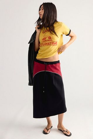 Kkco Organic Pleat Midi Skirt