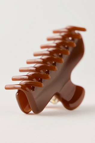 Женские аксессуары для волос Ficcare Jelly Jaw Claw Clip, цвет: Каштаново-рыжий — фото 2