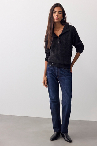 Tucked Henley Pullover